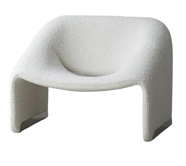 Groovy M-Chair Stoel Studio Otis Cotton Hemp White  