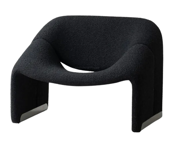 Groovy M-Chair Stoel Studio Otis Cashmere Lamb Black  