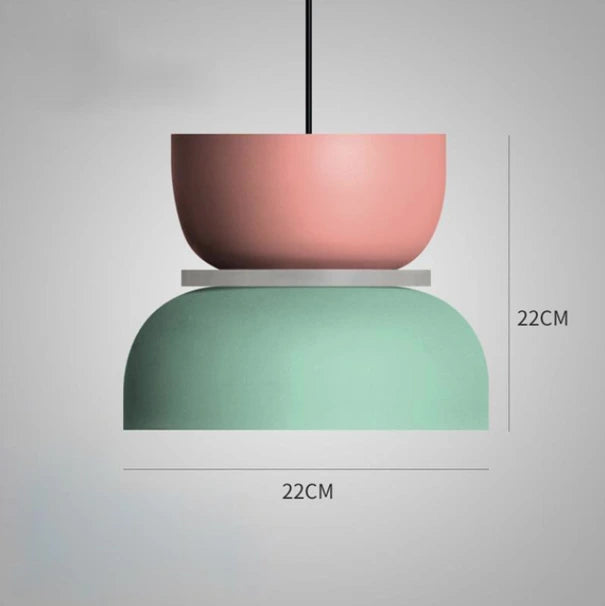 Macaron Hanglamp  Studio Otis C: Roze/Groen  