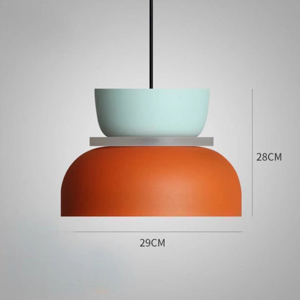 Macaron Hanglamp  Studio Otis D: Licht Blauw/Oranje  